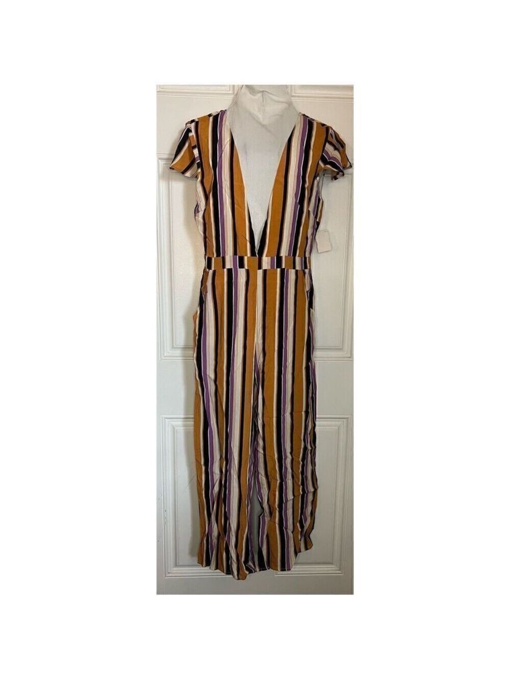 HoneyโPunch Striped Jumpsuit (sz S)